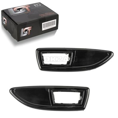 Seitenblinker Blenden Set rechts links schwarz glänzend für Opel Corsa D OPC