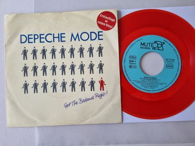 Depeche Mode - Get The Balance Right! 7'' Vinyl Germany RED VINYL