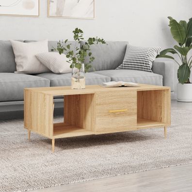 vidaXL Couchtisch Sonoma-Eiche 102x50x40 cm Holzwerkstoff