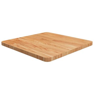 vidaXL Tischplatte Quadratisch Hellbraun 50x50x2,5cm Behandelte Eiche