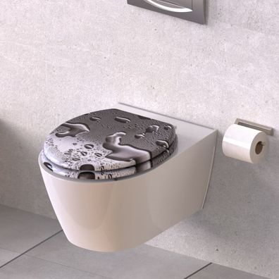 Schütte WC-Sitz mit Absenkautomatik GREY STEEL