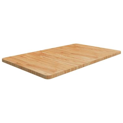 vidaXL Waschtischplatte Hellbraun 100x60x2,5 cm Massivholz Behandelt