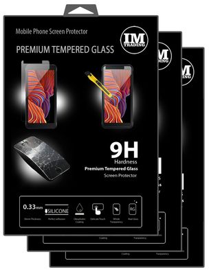 3X Schutz Glas 9H Tempered Glass Display Schutz Folie Display Glas Screen Protecto...