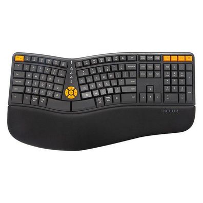 Delux - GM905DB grey/orange - Tastatur