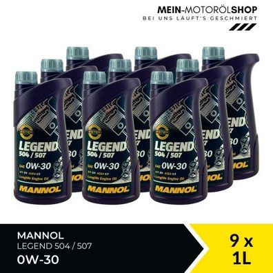 Mannol Legend 504/507 0W-30 9x1 Liter