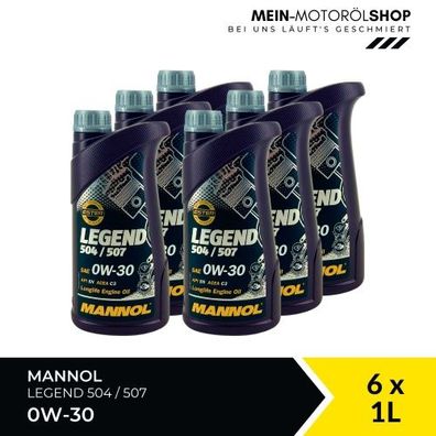 Mannol Legend 504/507 0W-30 6x1 Liter