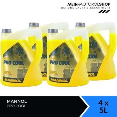 Mannol Pro Cool Kühlerfrostschutz 4x5 Liter