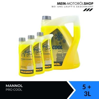 Mannol Pro Cool Kühlerfrostschutz 5 + 3 Liter