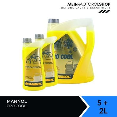 Mannol Pro Cool Kühlerfrostschutz 5 + 2 Liter