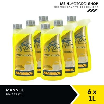 Mannol Pro Cool Kühlerfrostschutz 6x1 Liter