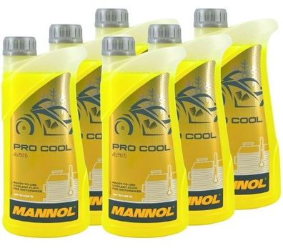 Mannol Pro Cool Kühlerfrostschutz 6x1 Liter