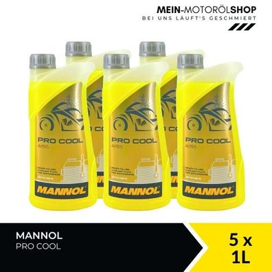 Mannol Pro Cool Kühlerfrostschutz 5x1 Liter