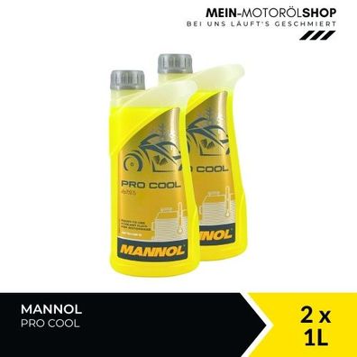 Mannol Pro Cool Kühlerfrostschutz 2x1 Liter