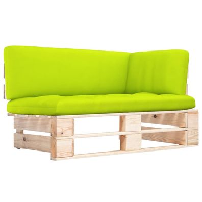 vidaXL Outdoor-Ecksofa Paletten Kiefernholz Imprägniert