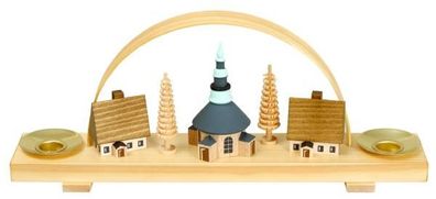 Schwibbogen mit Seiffener Dorf BxHxT 24,5x10x4,5cm NEU Lichterbogen Fensterbogen