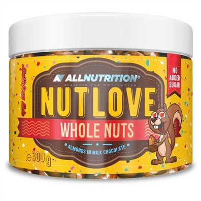 Nutlove Whole Nuts, Almonds in Milk Chocolate - 300g