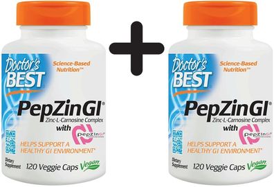 2 x PepZin GI - 120 vcaps