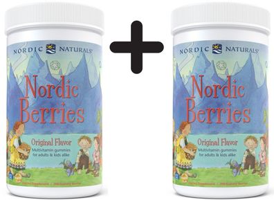 2 x Nordic Berries Multivitamin, Original Flavor - 200 gummy berries