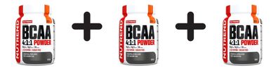 3 x BCAA 4:1:1 Powder, Orange - 500g