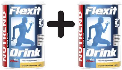 2 x Flexit Drink, Strawberry - 400g