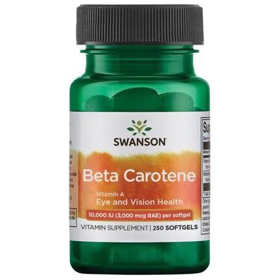 Beta-Carotene (Vitamin A), 5000 IU - 250 softgels