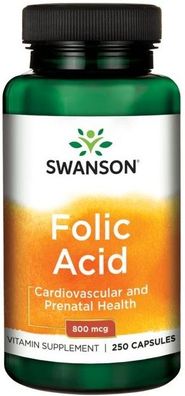 Folic Acid, 800mcg - 250 caps