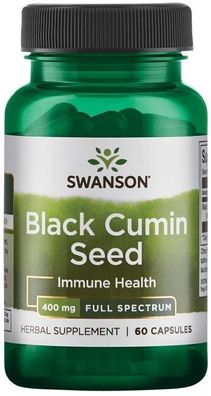 Full Spectrum Black Cumin Seed, 400mg - 60 caps