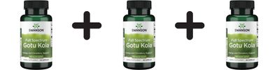 3 x Gotu Kola, 435mg - 60 caps