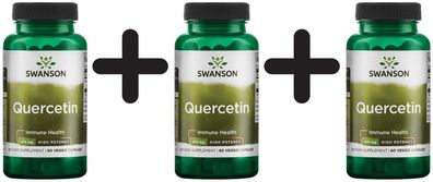 3 x Quercetin, 475mg High Potency - 60 vcaps