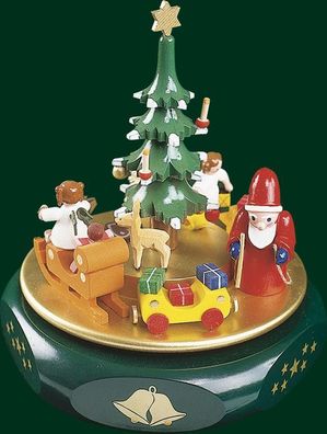 Spieldose Weihnachtsträume unterem Baum Höhe= 17cm NEU Spieluhr Spielwerk Musik D