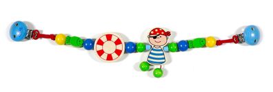 Babyspielzeug Kinderwagenkette Pirat mit Steuerrad BxLxH 520x20x80mm NEU