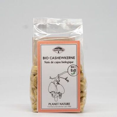 Planet Nature 6x Planet Nature Bio Cashewkerne 125g 125g