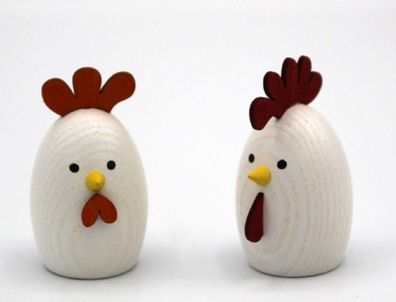 Osterdekoration Huhn &amp; Hahn bunt BxHxT 3,5x6x4cm NEU Osterdeko Osterhasenfigur Os