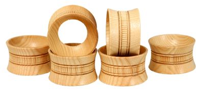 Tischdekoration 6 Serviettenringe ? Eierbecher BxHxT 4,5x2,5x4,5cm NEU Frühstücks