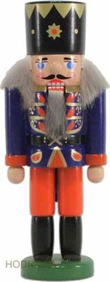 Nussknacker König dunkelblau Höhe 13cm NEU Weihnachten Seiffen Nutcracker Nüsse E