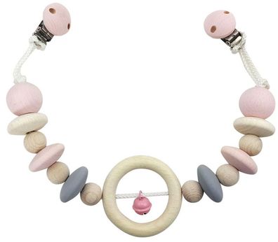 Babyspielzeug Kinderwagenkette Ring rosa BxLxH 490x35x70mm NEU Stubenwagen Kette