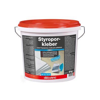 decotric Styroporkleber 8kg Styropor Montage Kleber Styroporkleber Montagekleber