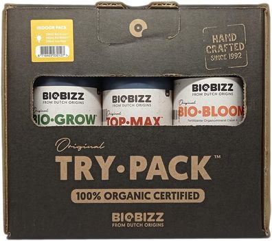 Biobizz Try-Pack Indoor Biologischer flüssiger dünger, 3x250ml