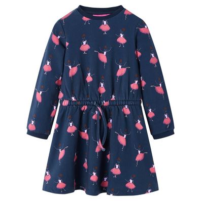 Kinderkleid Marineblau 140