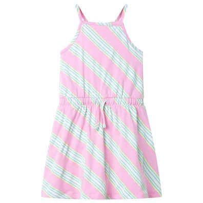 Kinderkleid mit Kordelzug Ärmellos Rosa 116