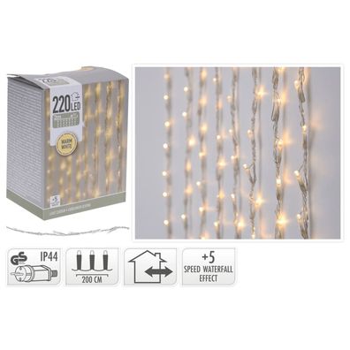 Ambiance Lichtervorhang mit 220 LEDs