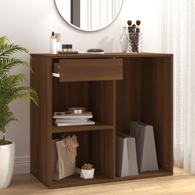 vidaXL Kosmetikschrank Braun Eichen-Optik 80x40x75 cm Holzwerkstoff