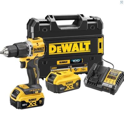 DeWalt DCD100YP2T-QW Akku-Bohrhammer 18V 5.0Ah Li-Ion im TSTAK-Koffer