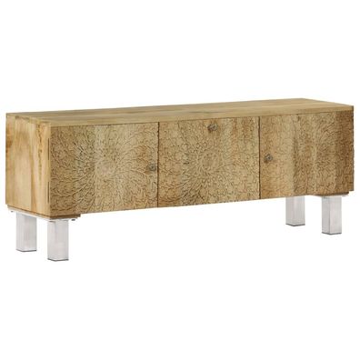vidaXL TV-Schrank Mangoholz Massiv 118 x 30 x 45 cm