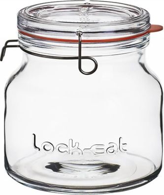 Lock-Eat Vorratsglas 1500ml mit abnehmbarem Bügelverschluss Deckel -1 Stück