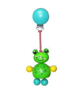 Holzspielzeug Clipfigur Frosch Toni BxLxH 60x45x170mm NEU Figur Clip Befestigung