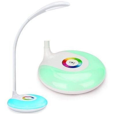 Schreibtischlampe Tischlampe 16 LED Touch Dimmbar Leselampe mit Farblicht RGB Retoo
