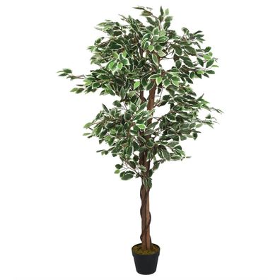 vidaXL Ficusbaum Künstlich 630 Blätter 120 cm Grün