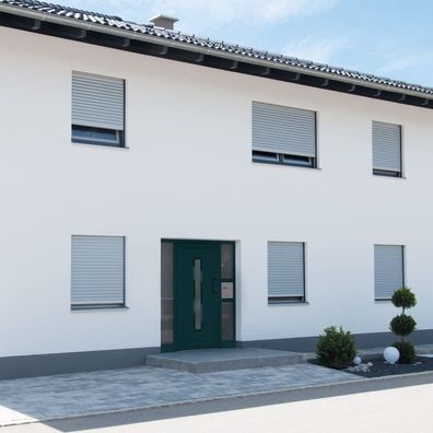 vidaXL Haustür Anthrazit 98x200 cm PVC