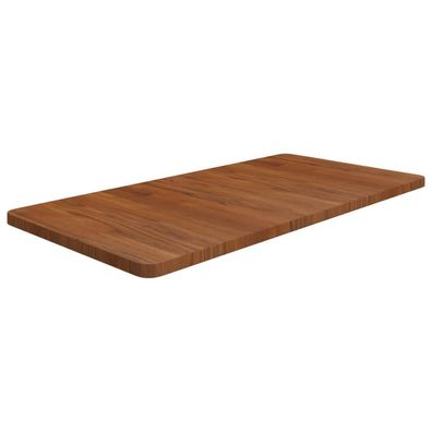 vidaXL Waschtischplatte Dunkelbraun 100x50x2,5 cm Massivholz Behandelt